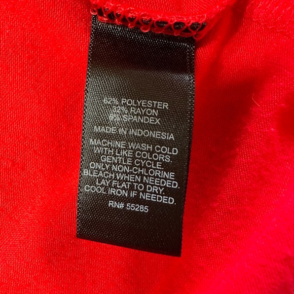 Express Women’s Red Bodycon Dress Size Large - Picture 6 of 8